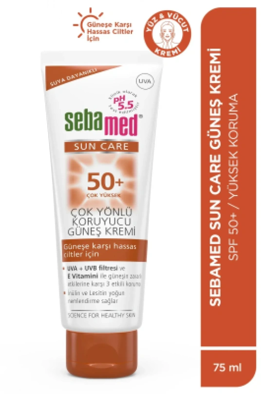 Sebamed Sun Spf 50 Çok Yönlü Koruyucu Güneş Kremi 75ml