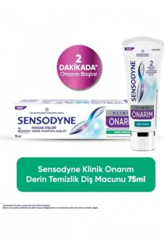 Sensodyne Klinik Onarım Derin Temizlik Diş Macunu 75ml