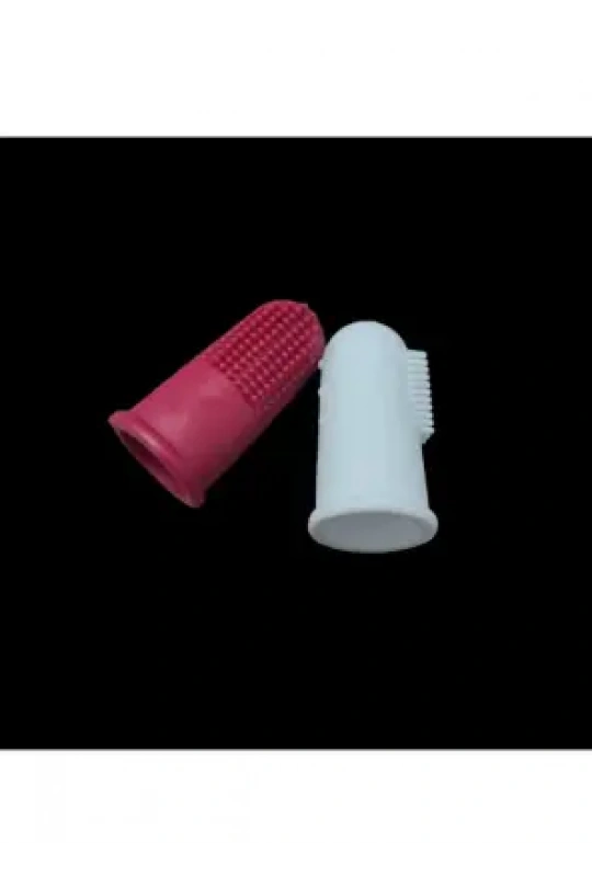 Silikon Kedi Köpek Parmak Diş Fırçası Renkli