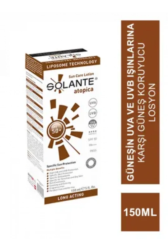 Solante Atopica Spf 50 Lotion 150ml Atopik Dermatitli Ciltler için Güneş Koruyucu