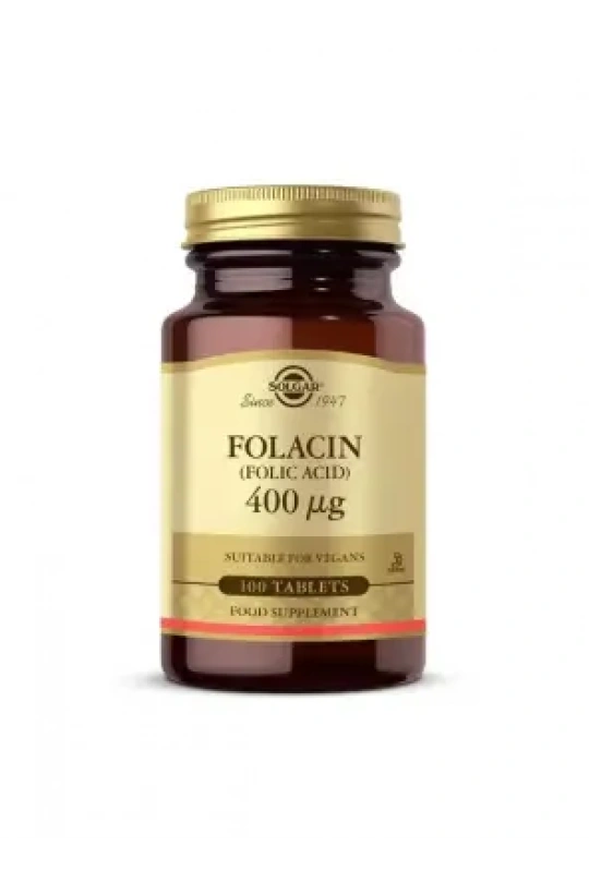 Solgar Folic Acid (Folacin) 400 mcg 100 Tablet