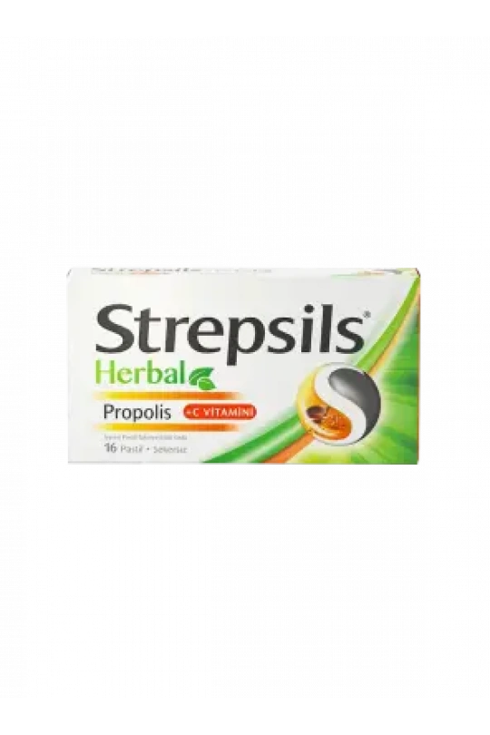 Strepsils Herbal Propolis+C Vitamini 16 Pastil