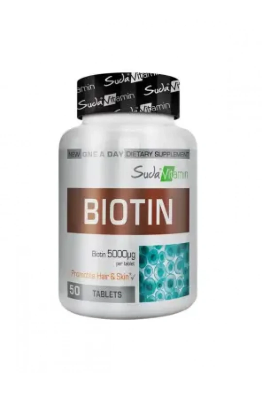 Suda Vitamin Biotin 5000mcg 50 Tablet