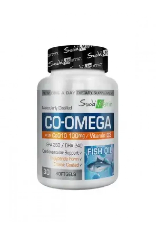 Suda Vitamin Co-Omega Coenzyme Q10 100 mg-30 Yumuşak Kapsül