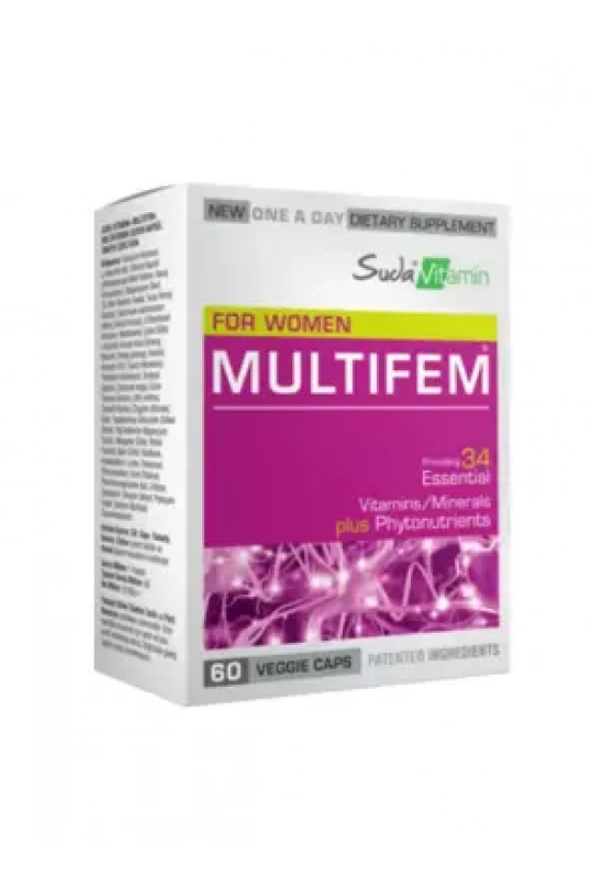 Suda Vitamin Multifem Multivitamin 60 Kapsül