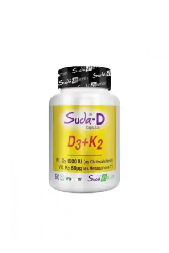Suda Vitamin Suda-D D3+K2 Takviye Edici Gıda 60 Kapsül