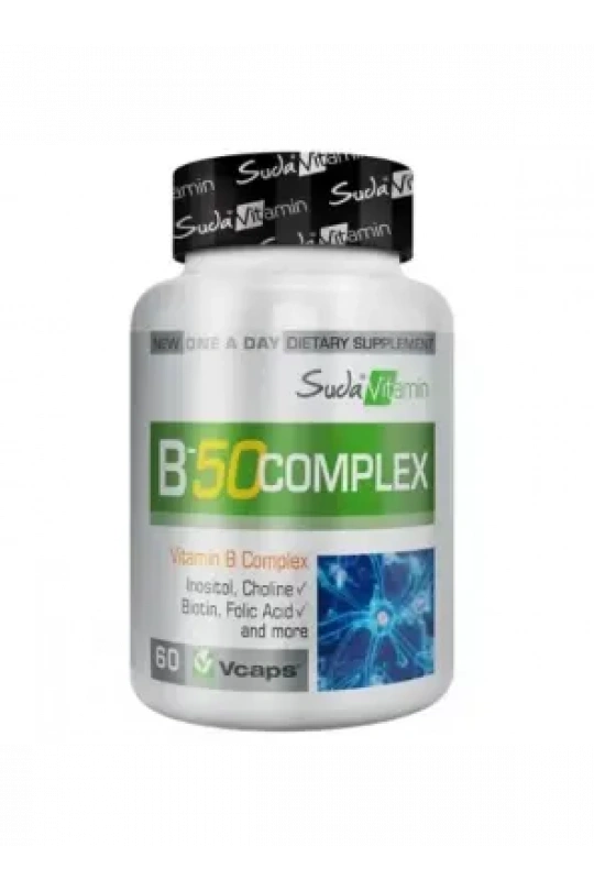 Suda Vitamin Vitamins B-50 Complex 60 Vegi Kapsül