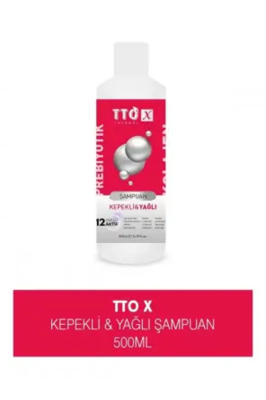 TTO X Kolajen ve Prebiyotik Kepekli & Yağlı Saçlar Şampuan 500ml