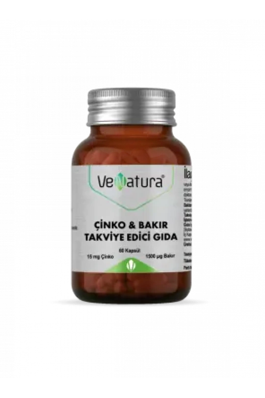 VeNatura Çinko - Bakır Takviye Edici Gıda 60 Kapsül