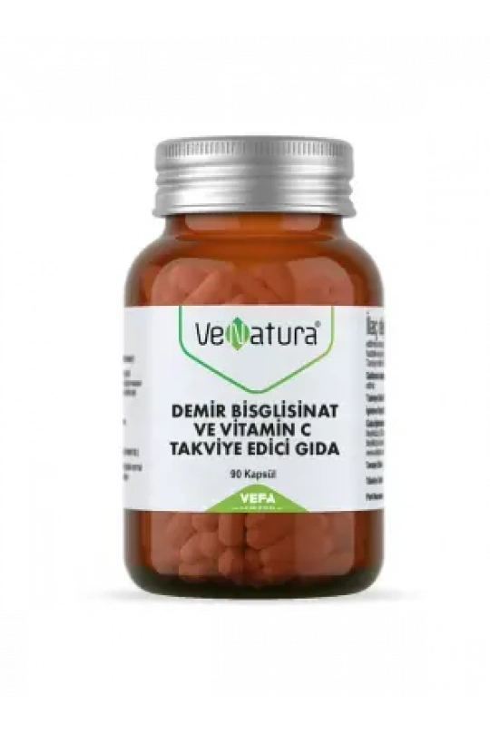 VeNatura Demir Bisglisinat ve Vitamin C 90 Kapsül