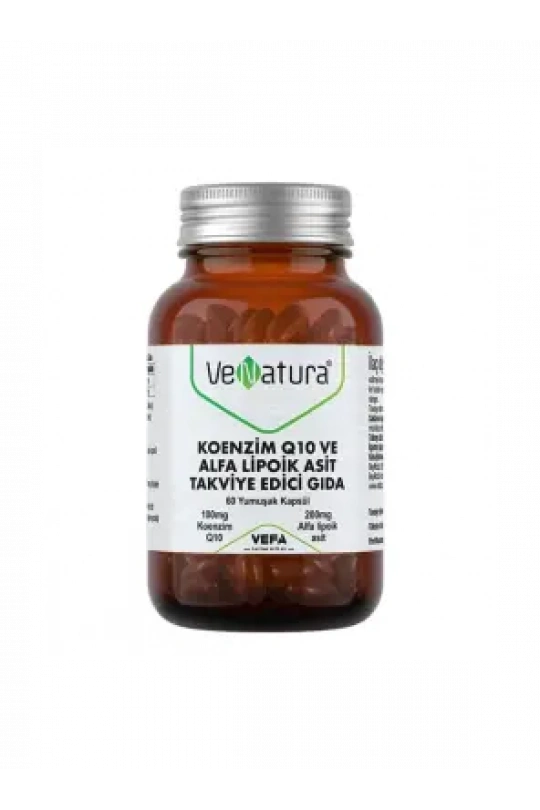 VeNatura Koenzim Q10 ve Alfa Lipoik Asit 60 Yumuşak Kapsül