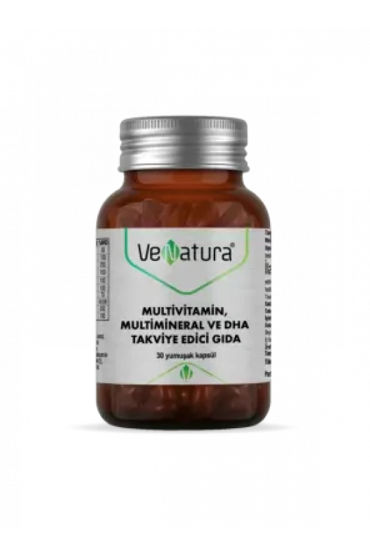 VeNatura Multivitamin, Multimineral ve DHA Takviye Edici Gıda 30 Kapsül