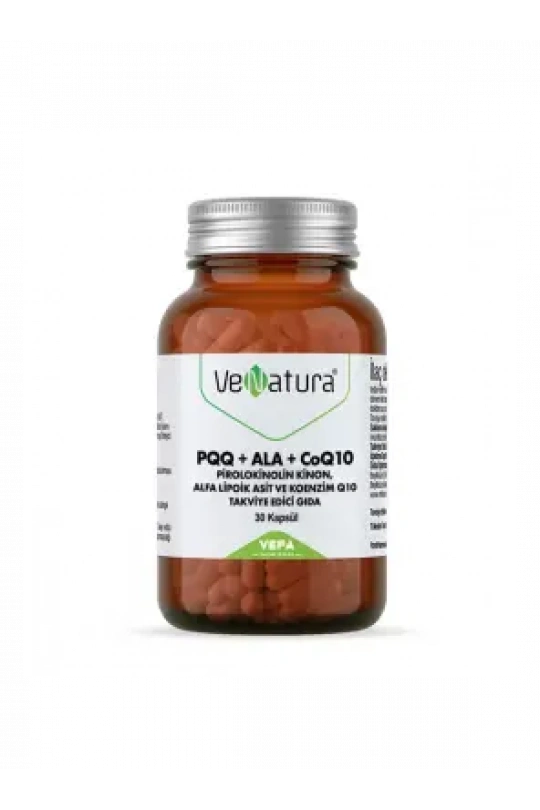 VeNatura PQQ+ALA+CoQ10 Takviye Edici Gıda 30 Kapsül
