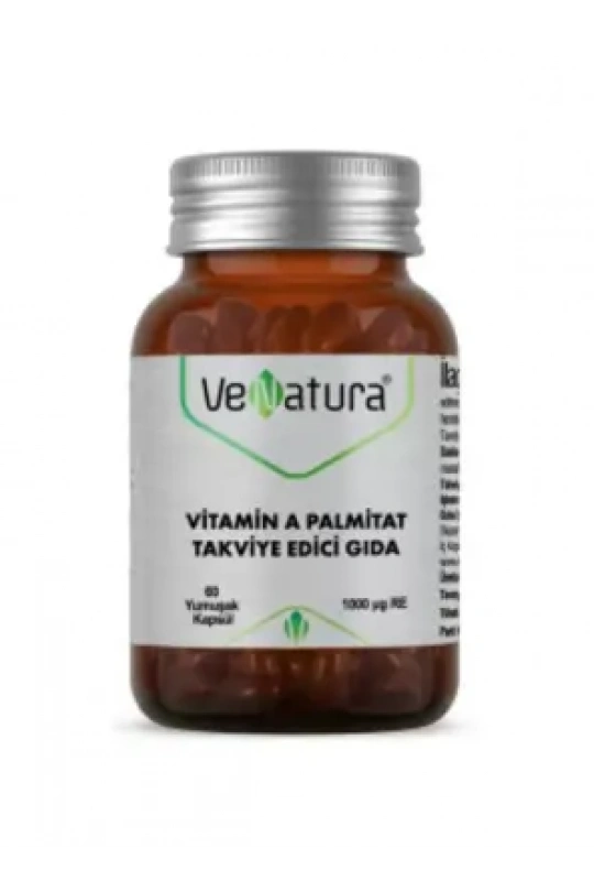 VeNatura Vitamin A Palmitat Takviye Edici Gıda 60 Yumuşak Kapsül