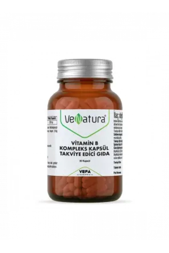 VeNatura Vitamin B Kompleks Kapsül Takviye Edici Gıda 30 Kapsül