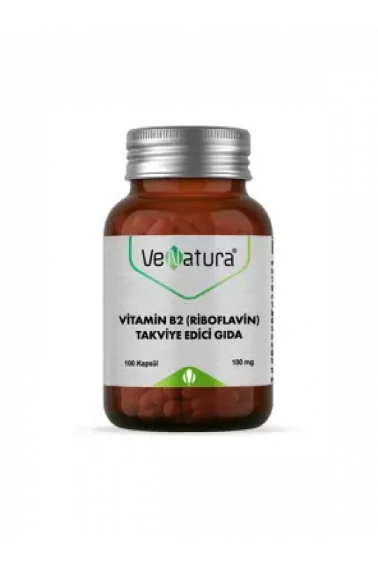 VeNatura Vitamin B2 -Riboflavin- Takviye Edici Gıda 100 kapsül
