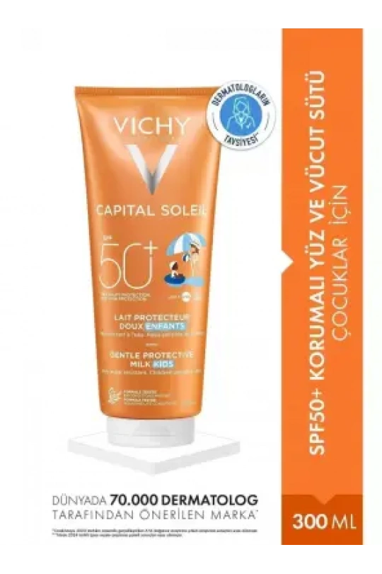 Vichy Capital Soleil Spf 50+ Milk For Children Güneş Sütü 300 ml
