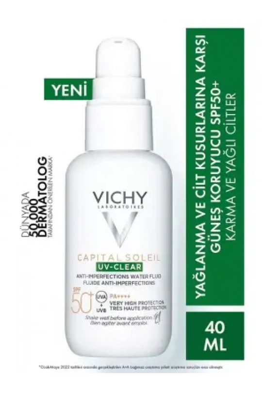 Vichy Capital Soleil Uv-Clear Spf50+ Güneş Koruyucu 40 ml