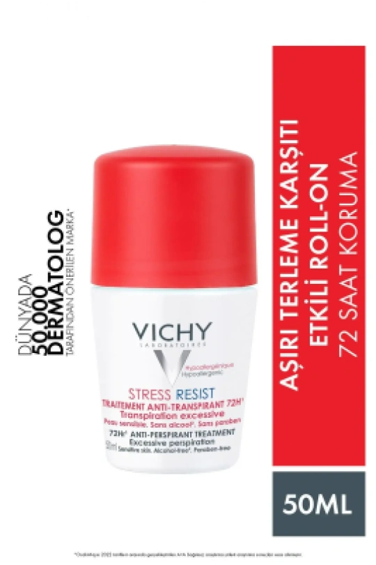 Vichy Deo Stress Resist YoğunTerleme Karşıtı Deodorant Roll-On 72 Saat 50ml