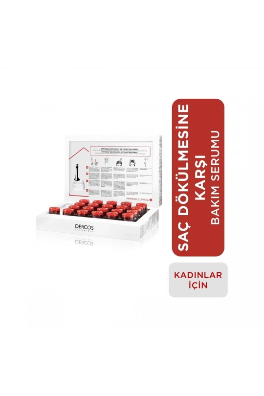 Vichy Dercos Aminexil Clinical 5 21x6ml - Kadınlar için Saç Dökülmesine Karşıtı Güçlendirici Serum