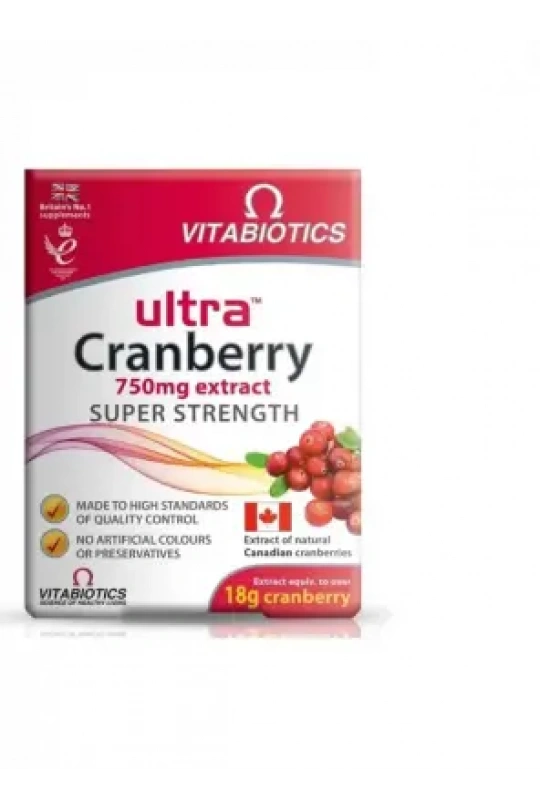 Vitabiotics Ultra Cranberry 750 mg Extract 30 Tablet