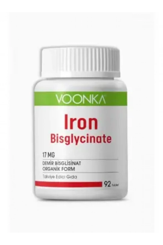 Voonka Iron Bisglycinate Demir 92 Kapsül