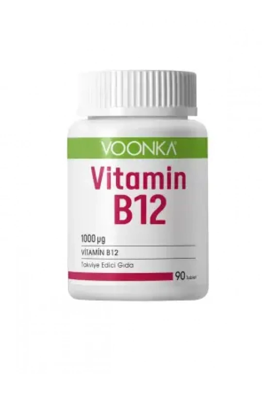 Voonka Vitamin B12 İçerikli Takviye Edici Gıda 90 Tablet