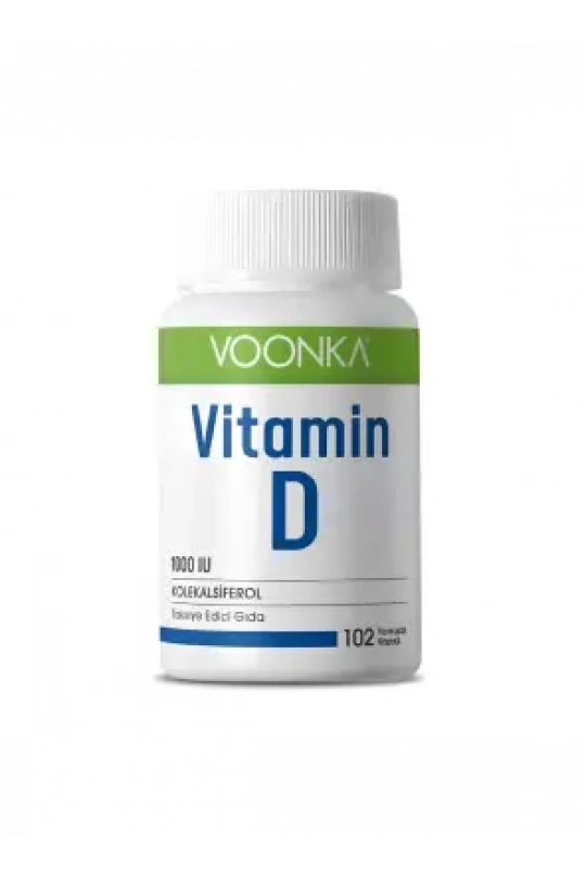 Voonka Vitamin D İçeren Takviye Edici Gıda 102 Kapsül