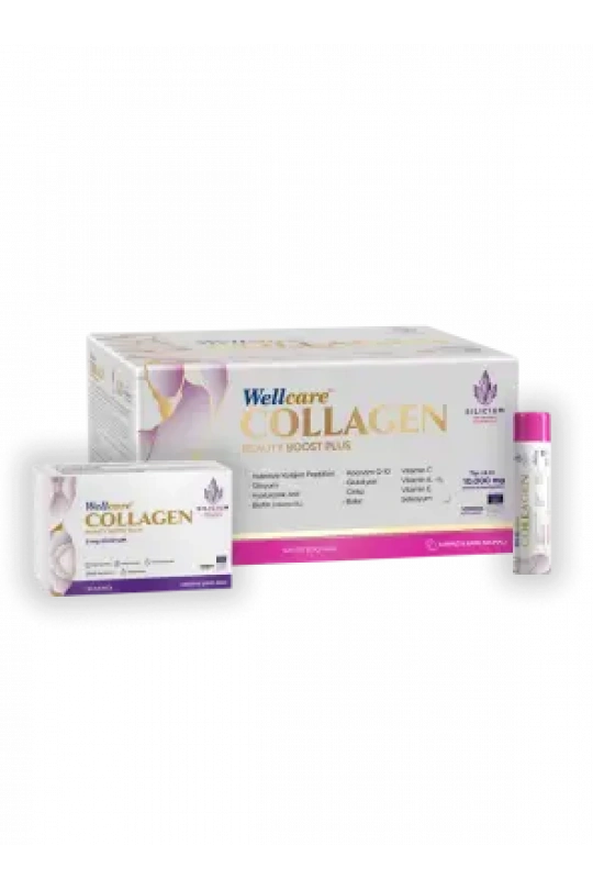 Wellcare Collagen Beauty Boost Plus - Karpuz & Nane Aromalı - 10.000 mg Likit Form 40mlx30Shot & 30 Kapsül