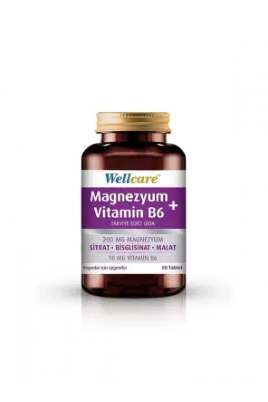 Wellcare Magnezyum B6 Vitamini 60 Tablet
