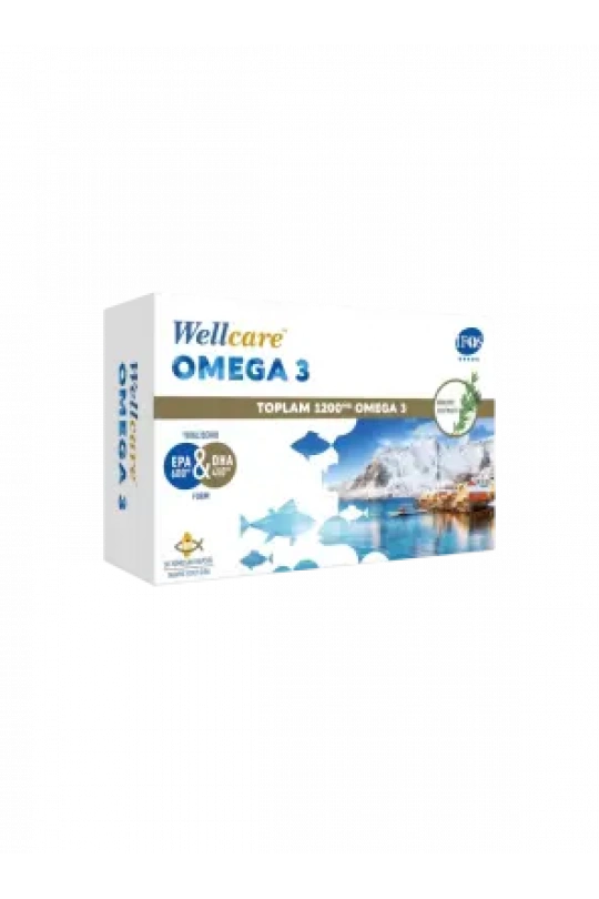 Wellcare Omega 3 1200mg Balık Yağı 30 Kapsül