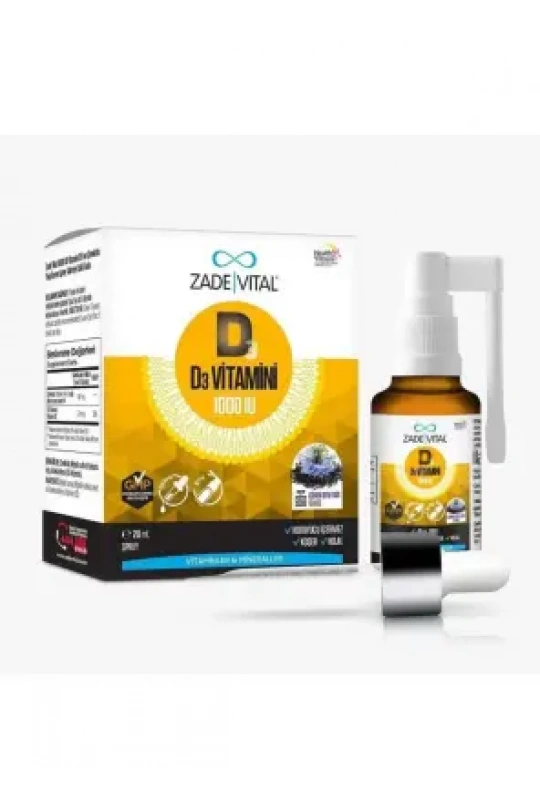 Zade Vital D3 1000IU Sprey 20 ml