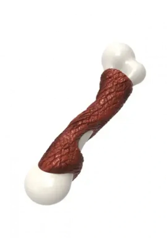 Zampa Barbekü Aromalı Kemik Köpek Oyuncağı, 14 Cm