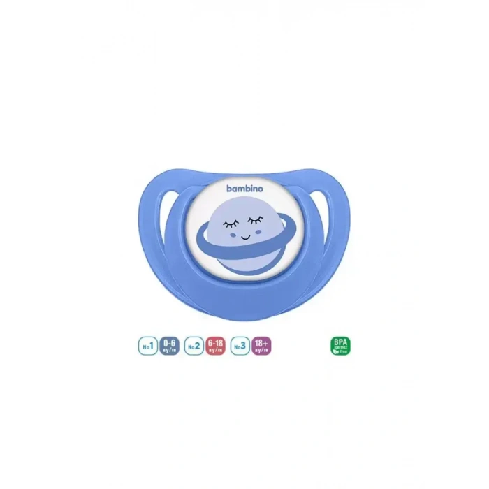 Bambino Desenli Fit Damaklı Emzik 0-6 Ay - P2558 -