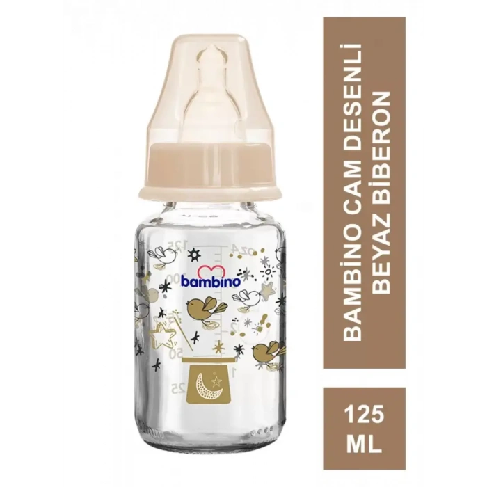 Bambino Klasik Cam Biberon 0-6 Ay 125 ml - B013 -