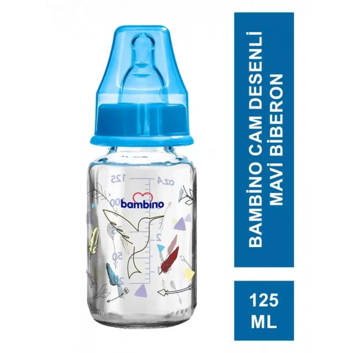 Bambino Klasik Cam Biberon 0-6 Ay 125 ml - B013 -