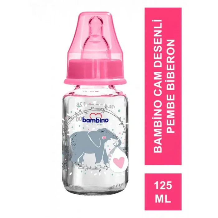 Bambino Klasik Cam Biberon 0-6 Ay 125 ml - B013 -