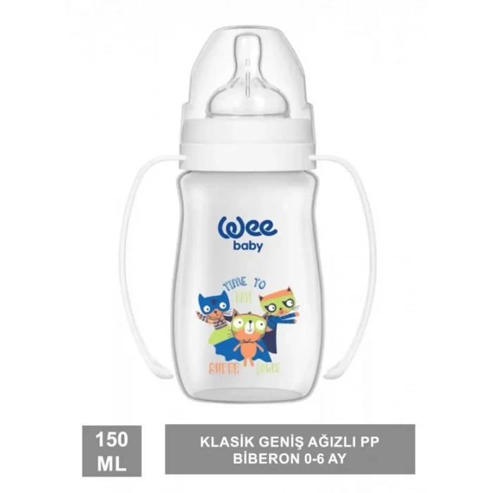 Wee Baby Klasik Geniş Ağızlı PP Biberon 0-6 Ay 150 ml - 135 -