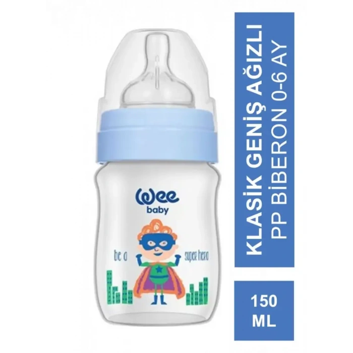 Wee Baby Klasik Geniş Ağızlı PP Biberon 0-6 Ay 150 ml - 135 -