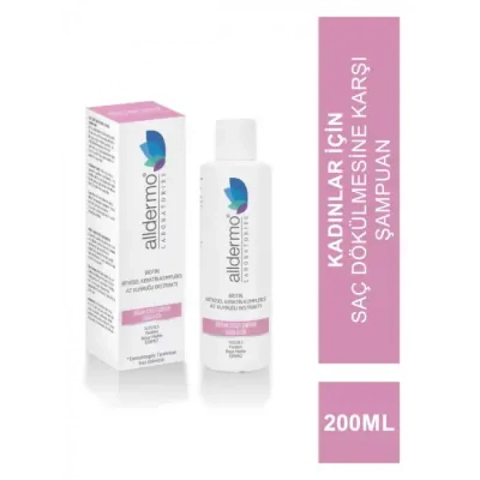 Alldermo Biotin At Kuyruğu Ekstraktlı Dökülme Karşıtı Şampuan 200 ml - Kadınlar İçin
