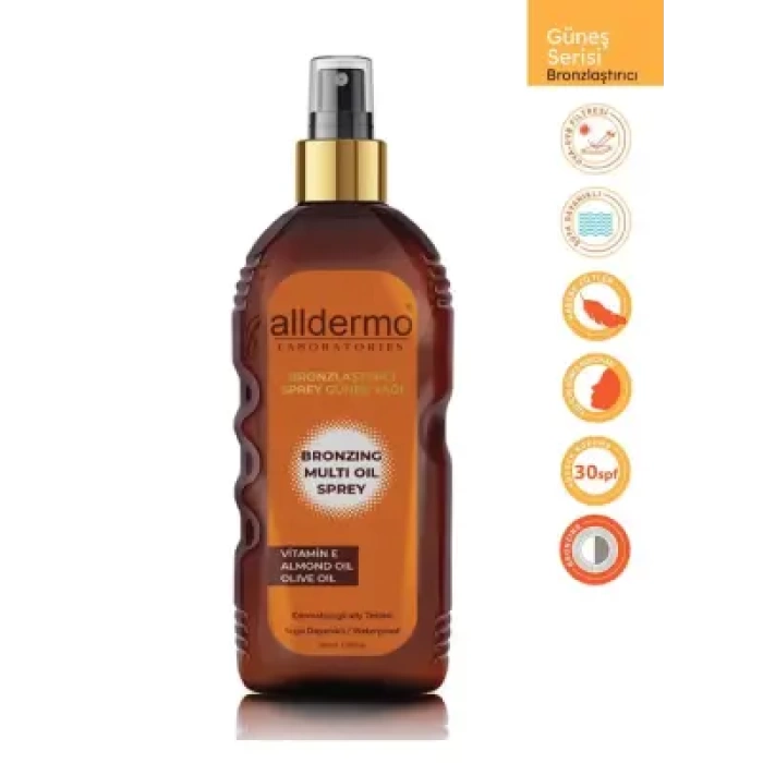 Alldermo Bronzlaştırıcı Sprey Güneş Yağı 200 ml