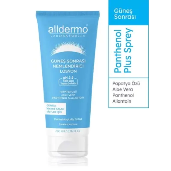 Alldermo Güneş Sonrası Nemlendirici Losyon 200 ml
