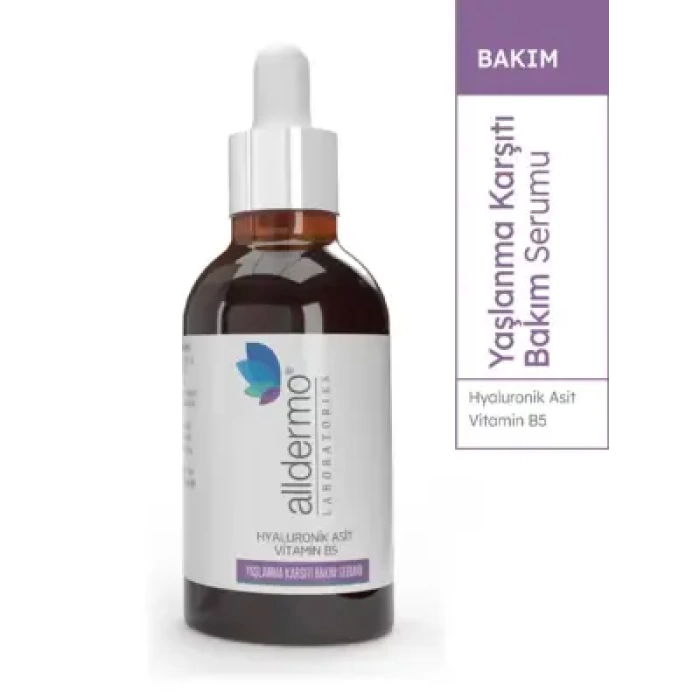 Alldermo Hyaluronik Asit+Vitamin B5 Yaşlanma Karşıtı Bakım Serumu 55 ml