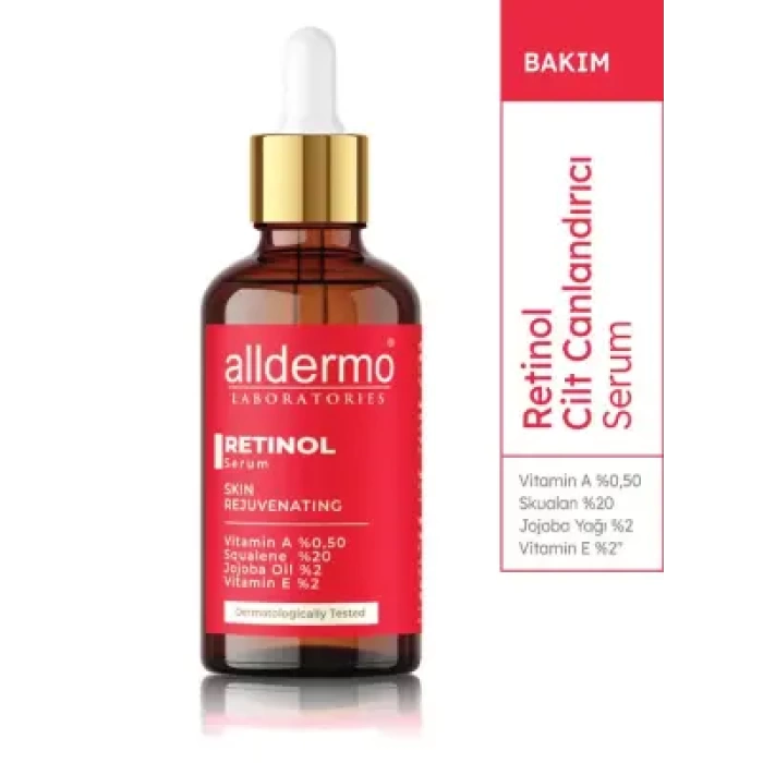 Alldermo Retinol Serum - Cilt Canlandırıcı - 30 ml