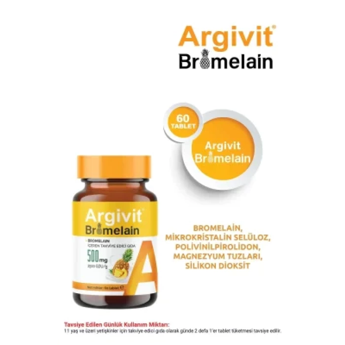 Argivit Bromelain 500mg 60 Tablet