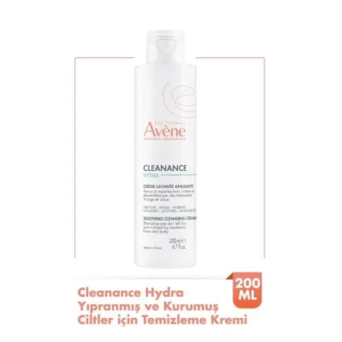 Avene Cleanance Hydra Yıpranmış ve Kurumuş Ciltler için Temizleme Kremi 200 ml