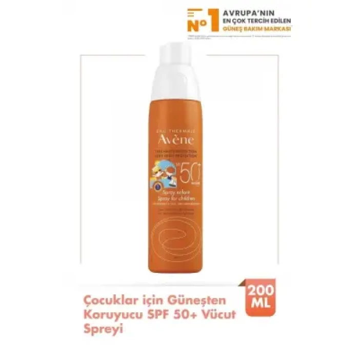 Avene Çocuklar için Güneşten Koruyucu SPF 50+ Vücut Spreyi 200 ml