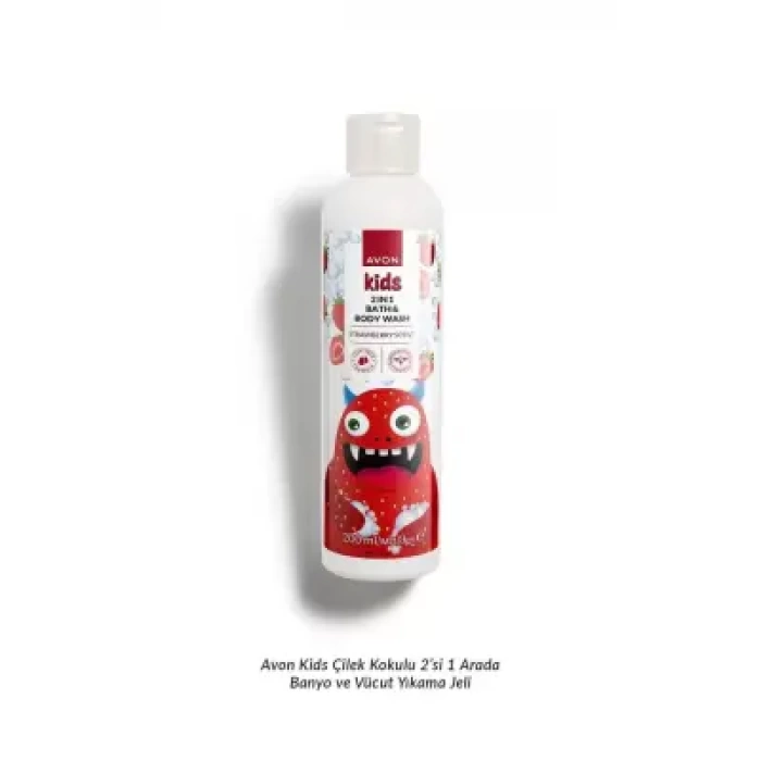 Avon Kids Çilek Kokulu 2si 1 Arada Banyo ve Vücut Yıkama Jeli 200ml