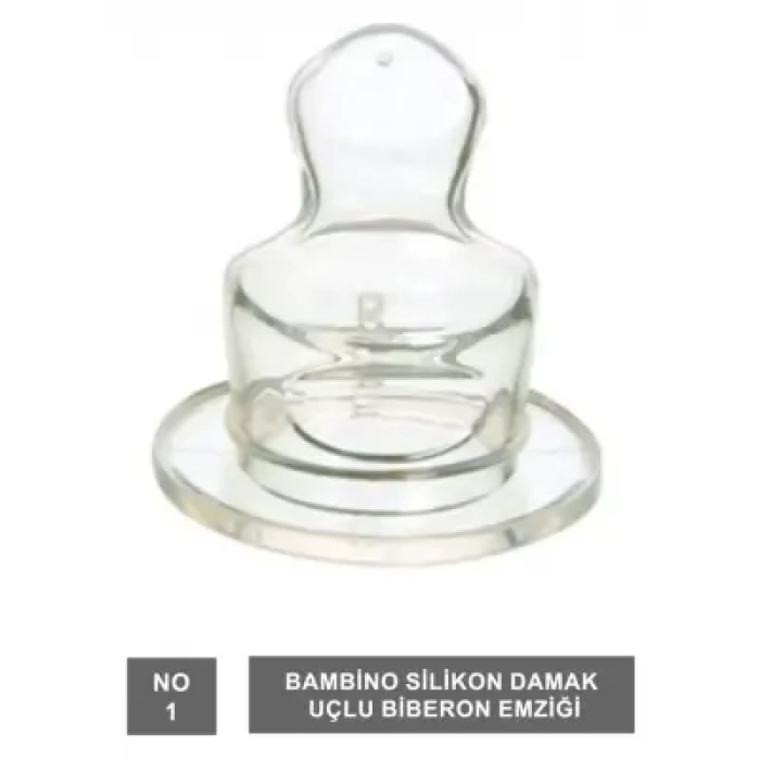 Bambino Klasik Biberon Emziği Damaklı 0-6 Ay - T153 -
