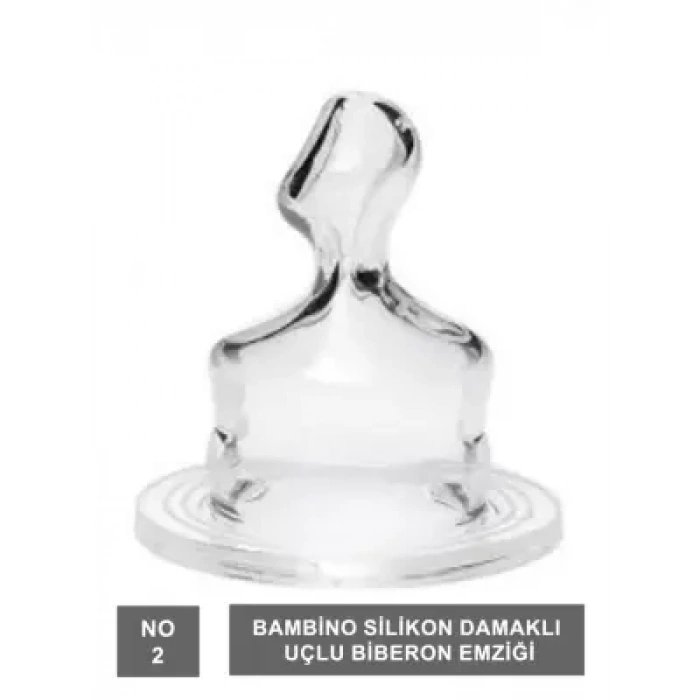 Bambino Klasik Biberon Emziği Damaklı 6-18 Ay - T154 -